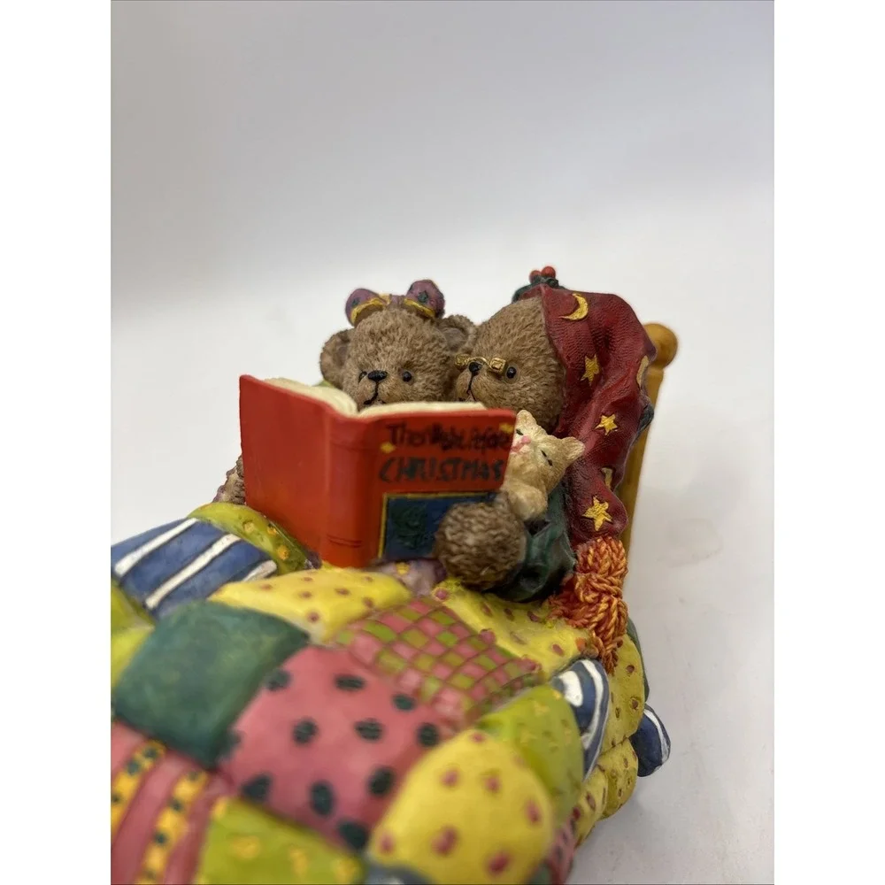Vtg Youngs 1998 'Twas‎ The Night Before Christmas Resin Bear Collectible Decor